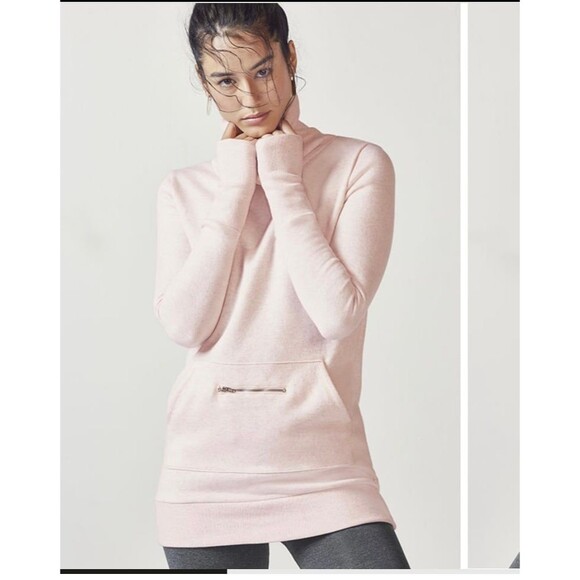 Fabletics Zaylee Pullover Light Pink Women’s M cotton poly - Picture 1 of 10